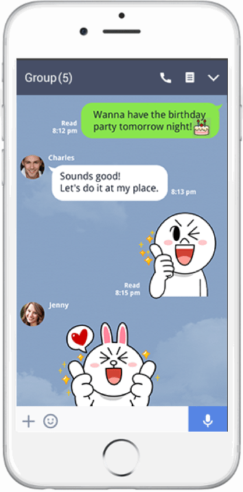 Line app screenshot Line app screenshot