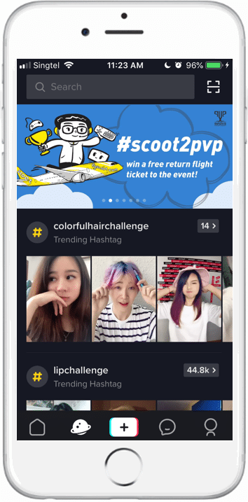 Tik Tok app screenshot Tik Tok app screenshot