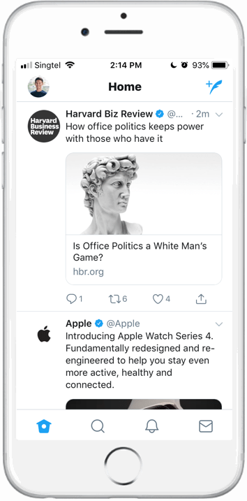Twitter timeline screenshot Twitter timeline screenshot